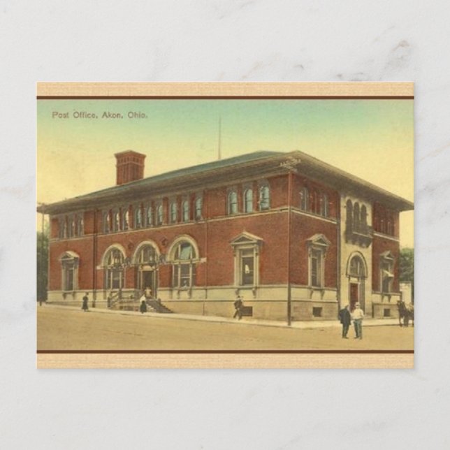 Carte postale vintage Akron Ohio (Devant)