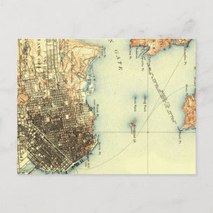 Carte postale vintage Alcatraz San Francisco