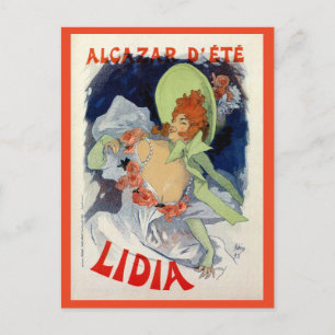 Carte Postale Vintage Alcazar d'été Lidia et