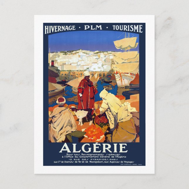 Carte Postale Vintage Algérie Travel (Devant)