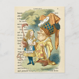 Carte postale vintage Alice au pays des merveilles