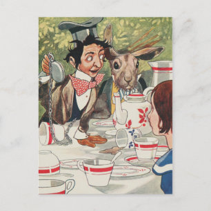 Carte postale vintage Alice et Wonderland