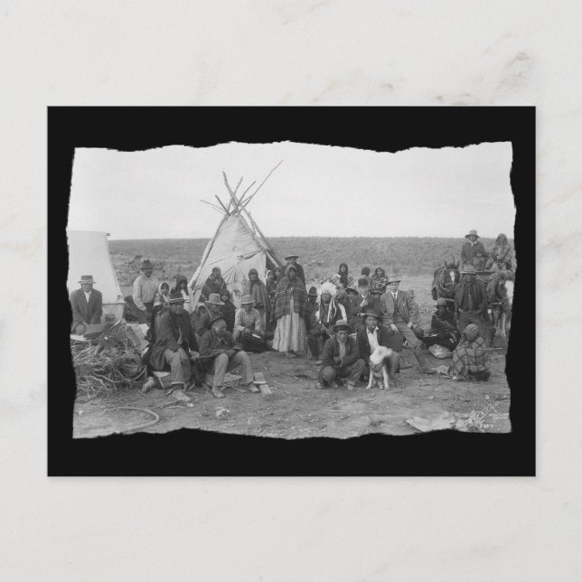 Carte Postale Vintage Amérindien Paiute (Devant)