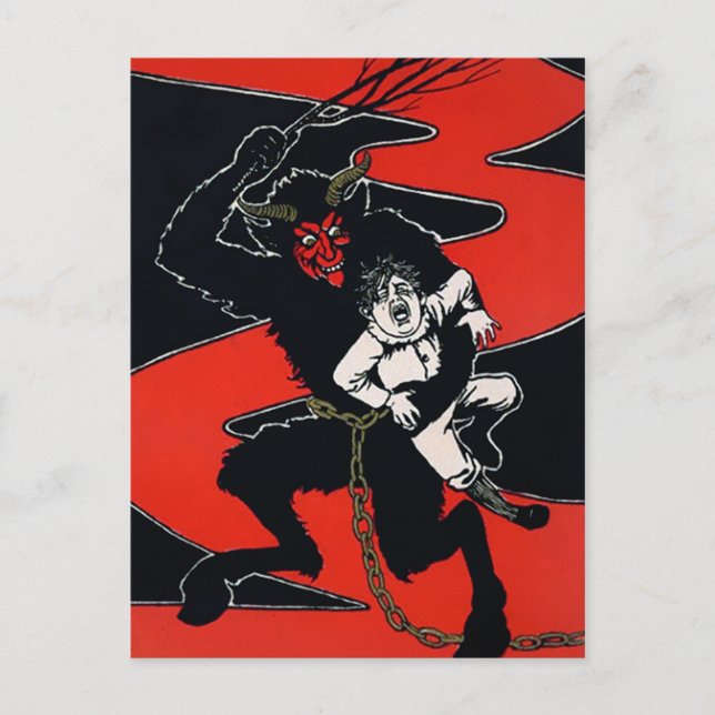 Carte Postale Vintage Artsy Krampus (Devant)