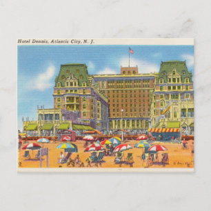 Carte Postale Vintage, Atlantic City Hotel, New Jersey