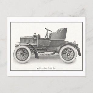 Carte postale vintage "Auto à jour"