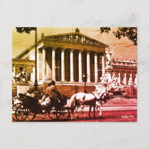 Carte Postale Vintage Autriche parlement de Vienne