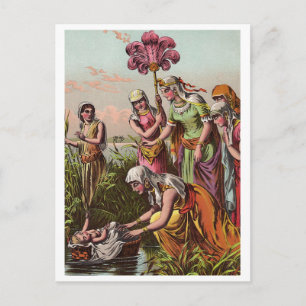 Carte postale vintage Baby Moses