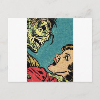 Carte Postale vintage bande dessinée villan