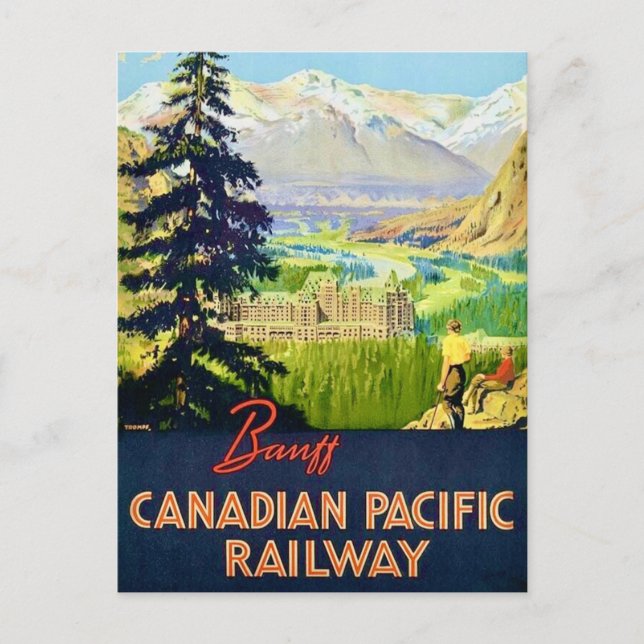 Carte postale Vintage Banff Canada (Devant)