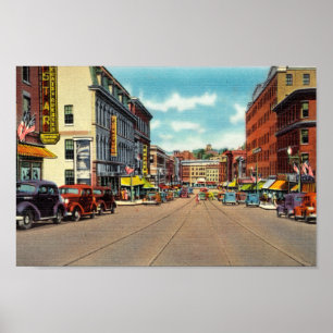 Carte postale Vintage Bangor, ME Impression