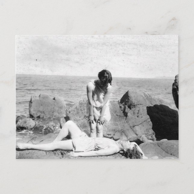 Carte postale vintage Beach (Devant)