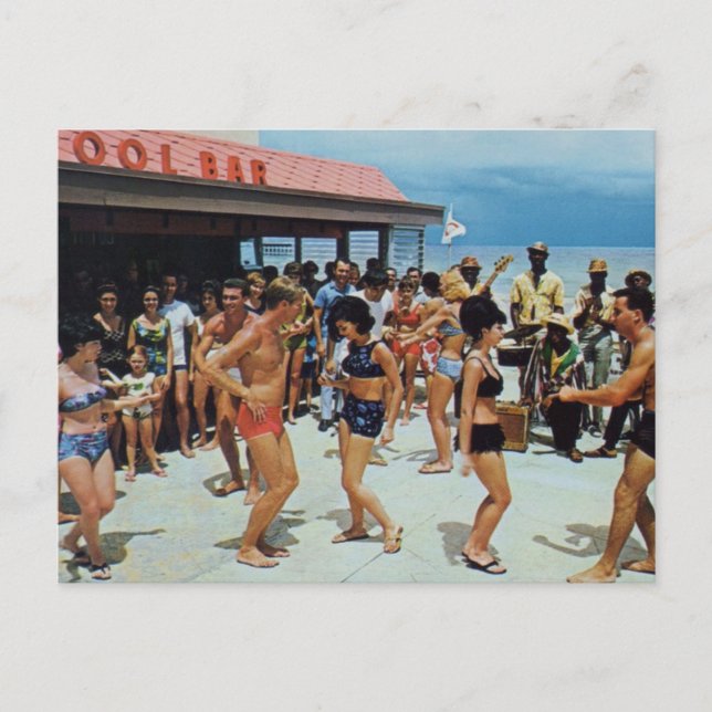 Carte Postale Vintage Beach Party (Devant)