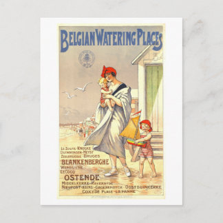 Carte Postale Vintage Belgium Travel Postcard