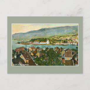 Carte Postale Vintage Bergen Bergenhus Norvège