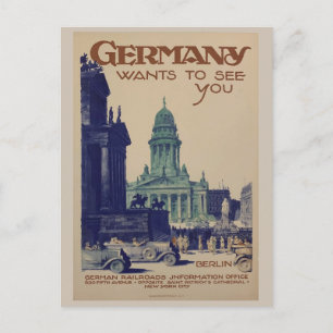 Carte Postale Vintage Berlin Allemagne Tourisme