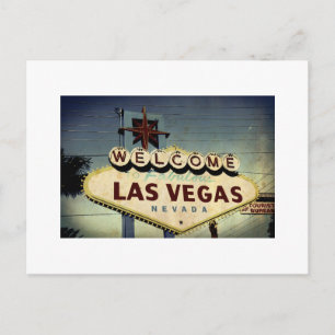 Carte postale Vintage "Bienvenue à Las Vegas"