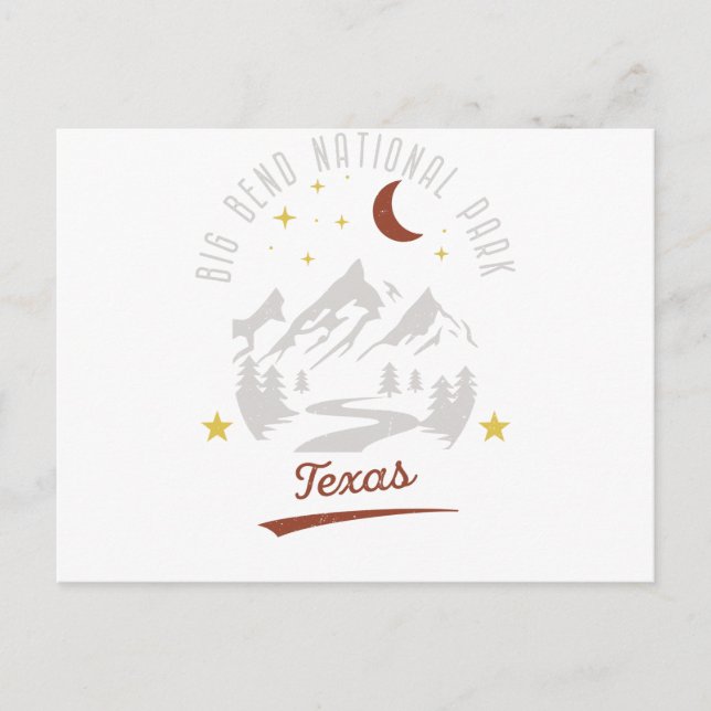 Carte Postale Vintage Big Bend National Park Texas (Devant)