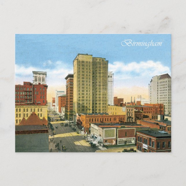 Carte Postale Vintage Birmingham (Devant)