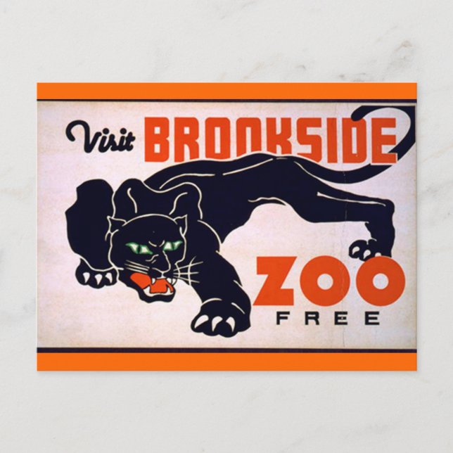 Carte postale vintage Black Panther (Devant)