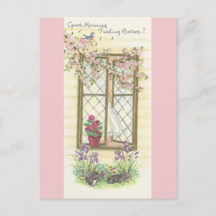 Carte Postale Vintage "Bon Matin Et Bien Se Porter"