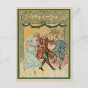 Carte postale vintage Bonne année