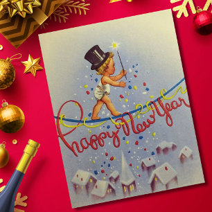 Carte Postale Vintage Bonne année