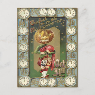 Carte Postale Vintage Bonne Chance Tae Ye, Cet Halloween