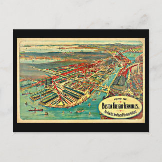 Carte postale Vintage Boston Art-24