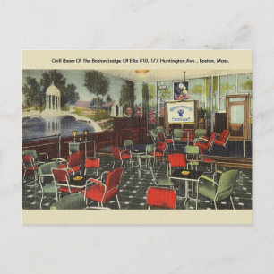 Carte postale vintage Boston Elks Lodge Numéro 10