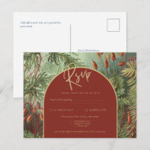 Vintage Botanique Terracotta Florals Arch MARIAGE