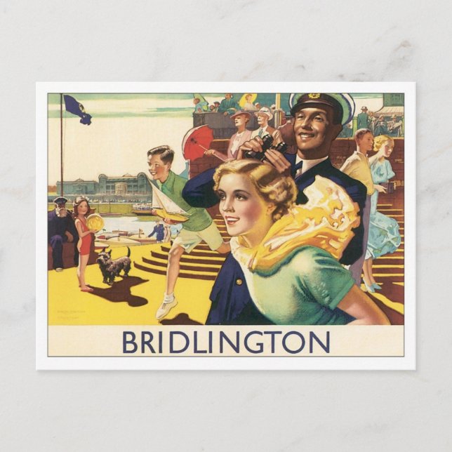 Carte Postale Vintage Bridlington Angleterre (Devant)