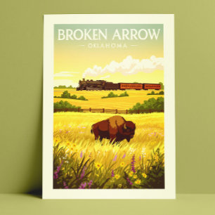 Carte Postale Vintage Broken Arrow Oklahoma