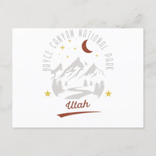 Carte Postale Vintage Bryce Canyon National Park Utah