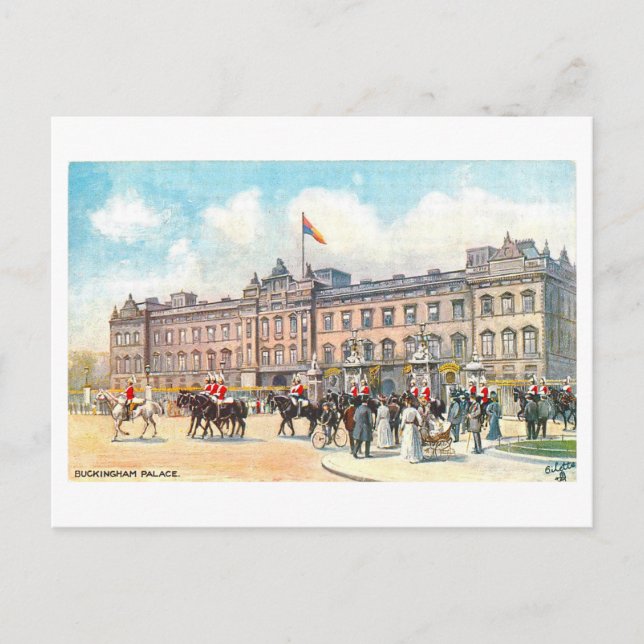 Carte postale Vintage Buckingham Palace (Devant)