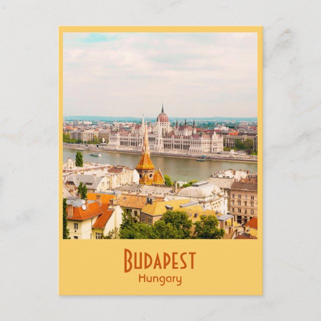 Carte postale Vintage Budapest, Hongrie (Devant)