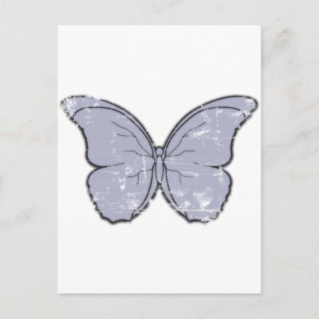 Carte Postale Vintage Butterfly (Devant)