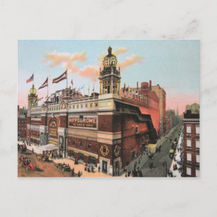 Carte Postale Vintage c. 1910 L'hippodrome de New York