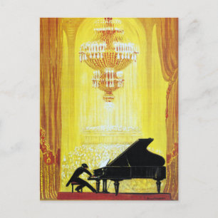 Carte Postale Vintage C. Bechstein Allemagne Piano Publicité