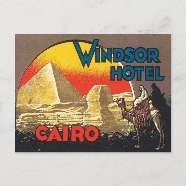 Carte Postale Vintage Caire Egypte (Devant)