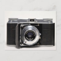 Carte postale vintage CAMERA 5 appareil photo plia