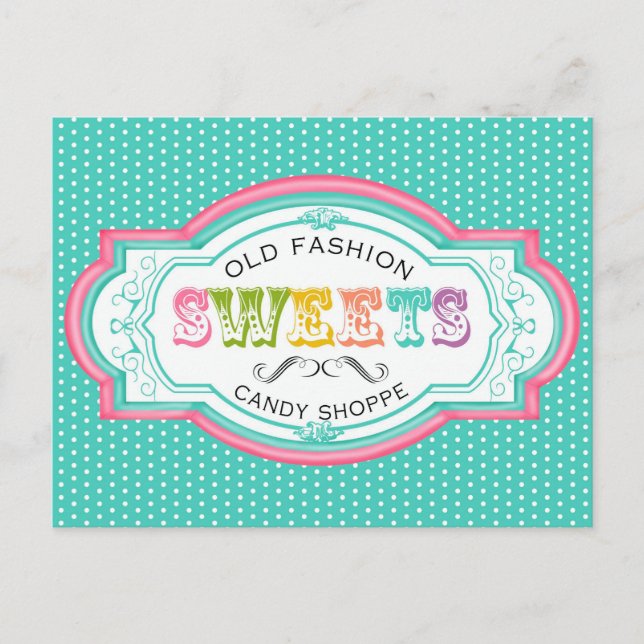 Carte postale vintage Candy Parlor (Devant)