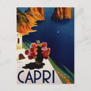 Carte Postale Vintage Capri Italie Voyage