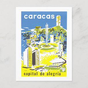 Carte Postale Vintage Caracas, Venezuela, affiche Voyage
