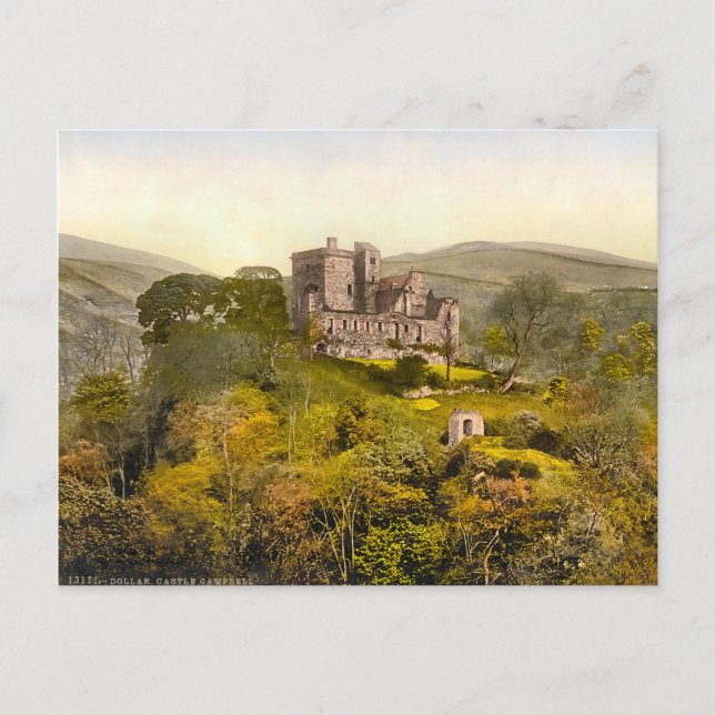 Carte Postale Vintage Castle Campbell Écosse (Devant)