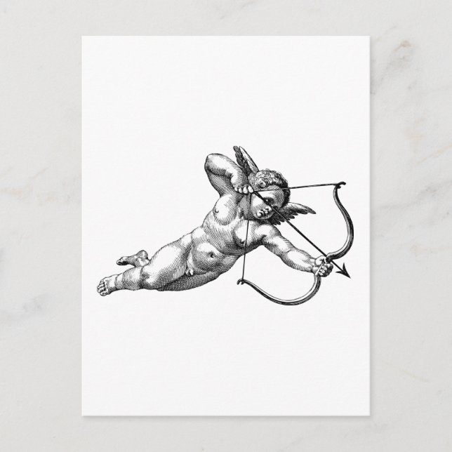 Carte postale vintage Cherub Cupid Love (Devant)