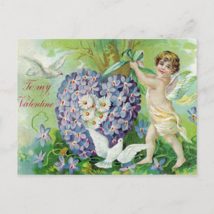 Carte postale vintage Cherub Valentine