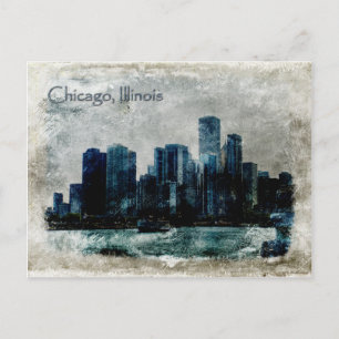 Carte Postale Vintage Chicago