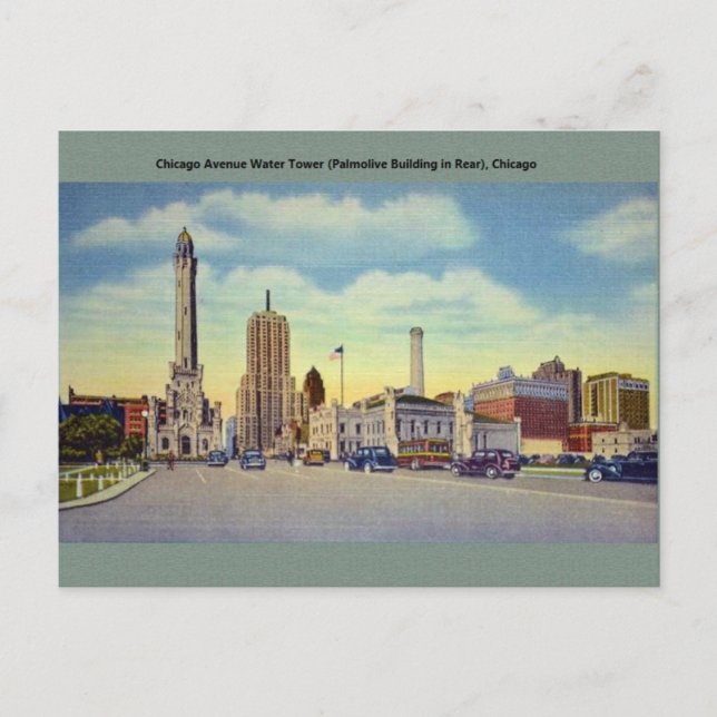 Carte postale vintage Chicago (Devant)