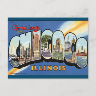 Carte postale Vintage Chicago Illinois